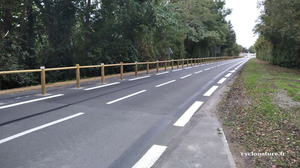 Nouvelle piste cyclable entre Ecouflant et Angers