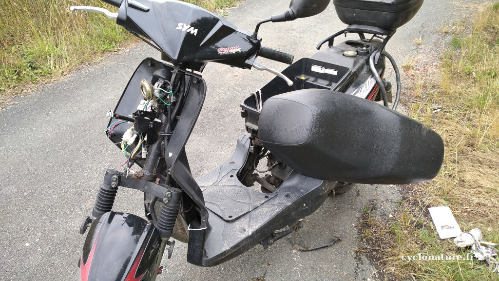 Un scooter dégradé