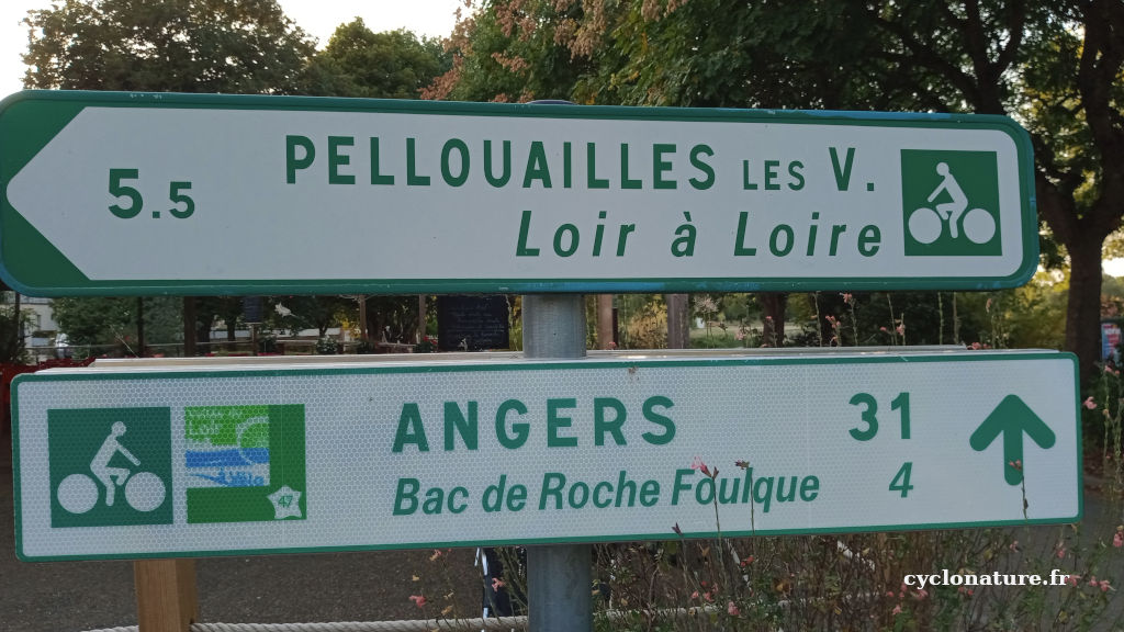 Villevêque et Seiches-sur-le-Loir à vélo