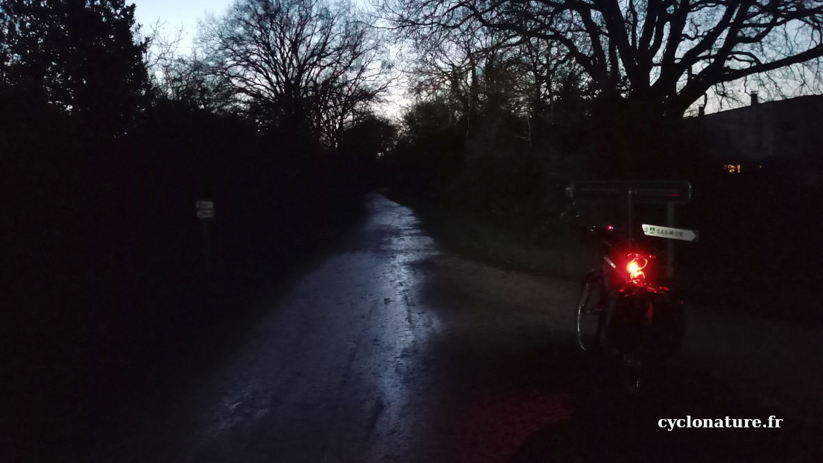 Ambiance nuit à vélo