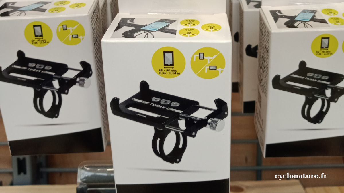 Support mobile pour vélo de chez Decathlon