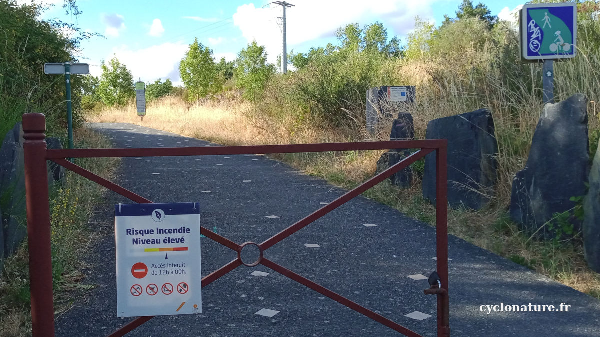 Le parc des Ardoisières fermé pour risque d'incendie