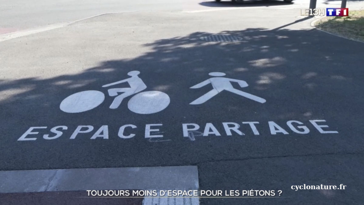 Les espaces partagés vélos piétons, une catastrophe pour les piétons