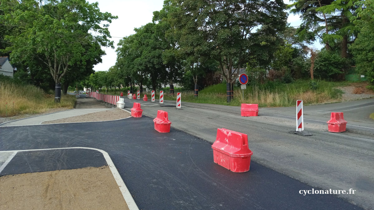 Photos des travaux entre Sainte Gemmes sur Loire et Angers