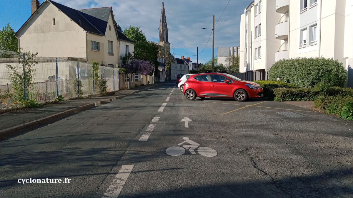 La rue la plus dangereuse à vélo d'Angers