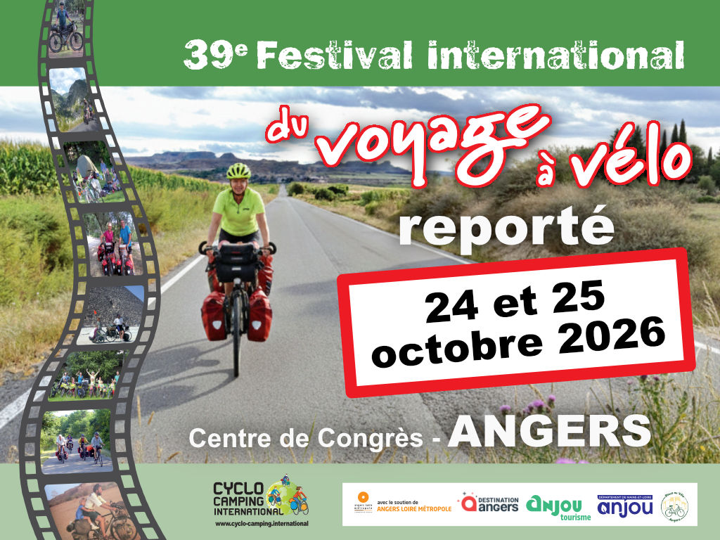 Angers accueille le 39ème festival international du voyage à vélo
