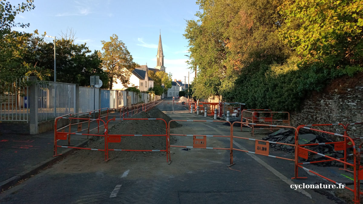 Angers : Travaux rue du Haut Pressoir