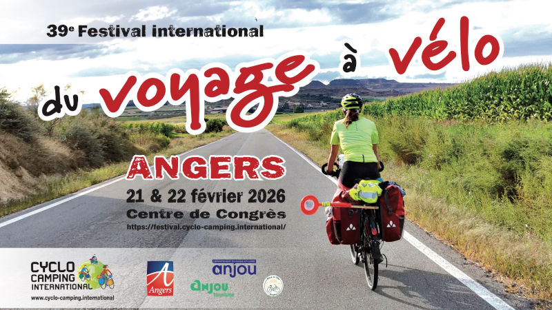 Le 39ème festival international du voyage à vélo à Angers