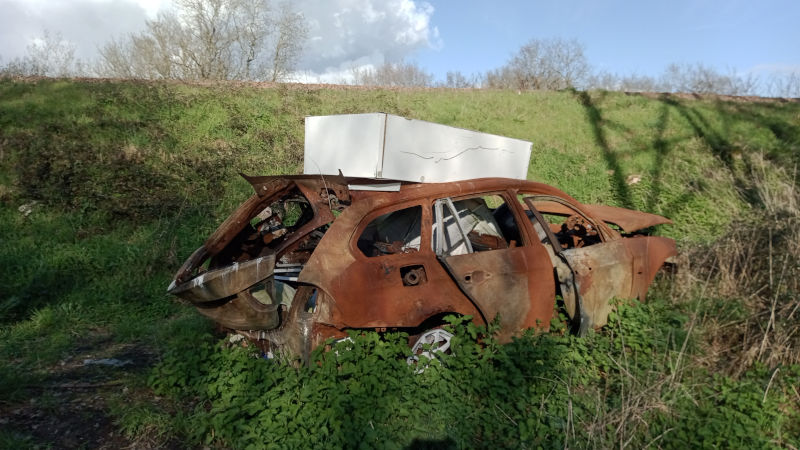 Voiture brulée à Trélazé