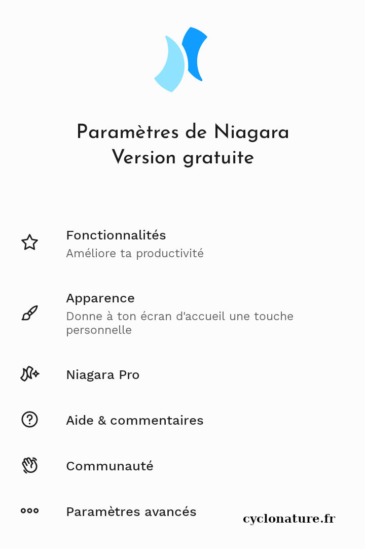 Ecran mobile bloqué la solution c'est Niagara Launcher