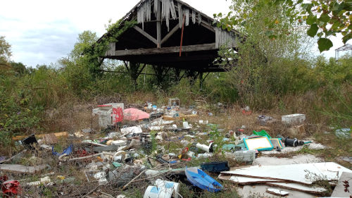 Dépôt sauvage à Trélazé