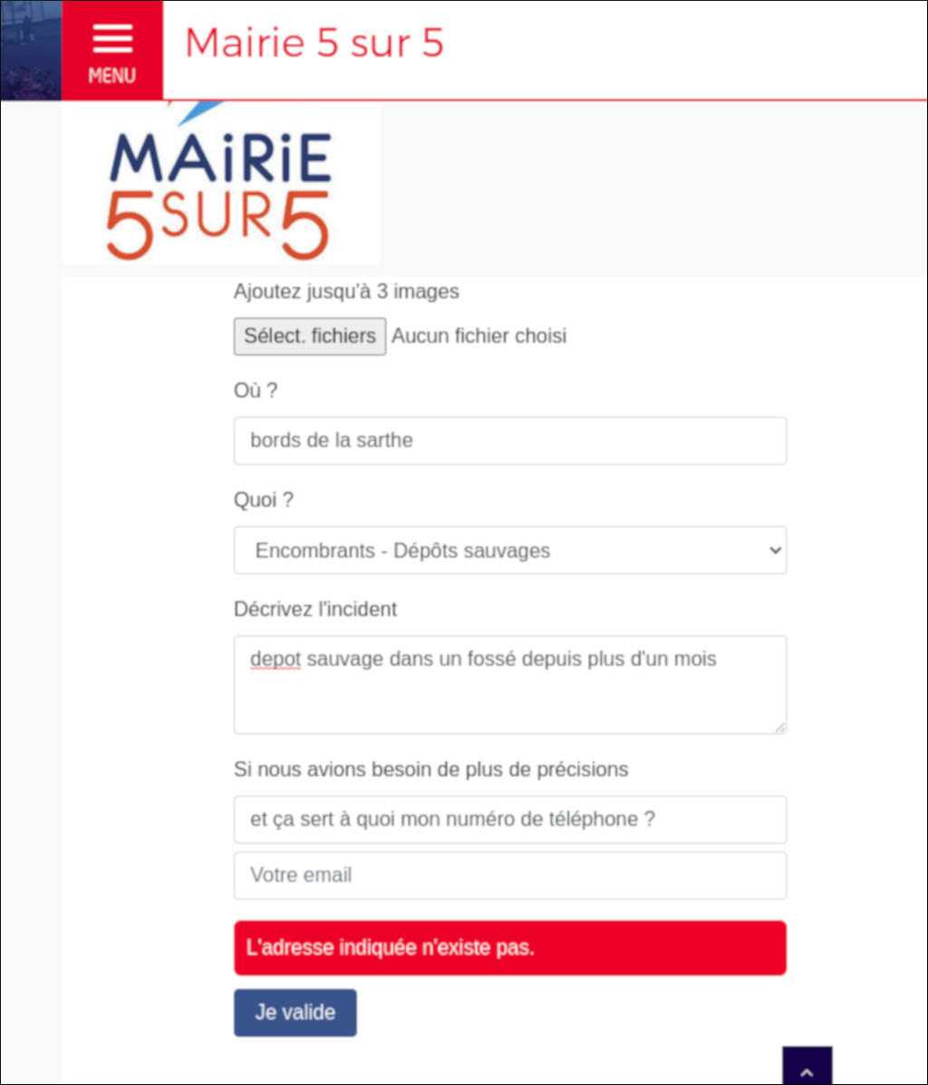 Angers mairie 5 sur 5