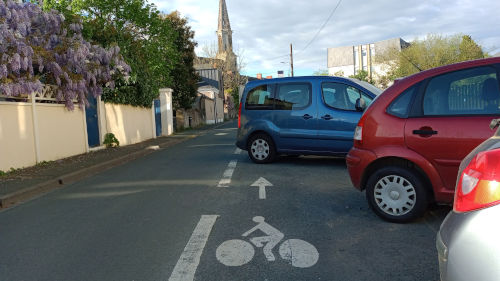La rue la plus dangereuse à vélo d'Angers