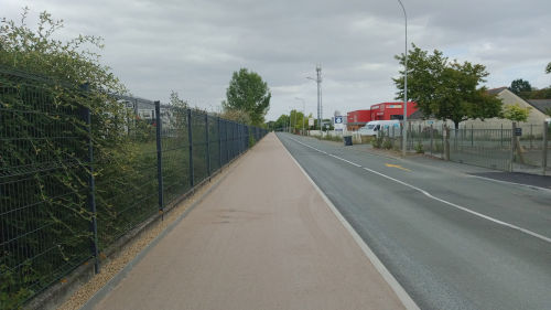 Nouvelle voie verte à Trélazé