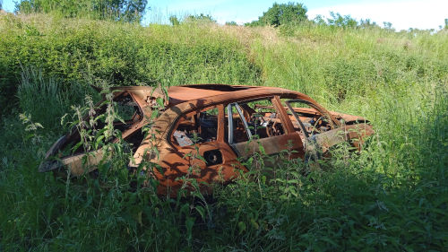 Voiture brulée à Trélazé