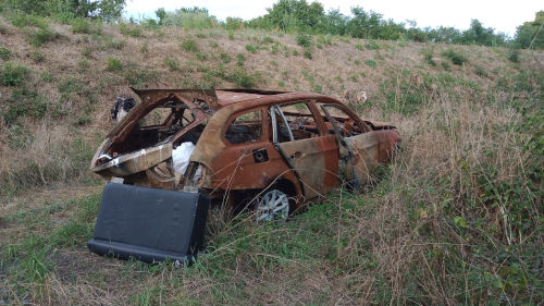 Voiture brulée à Trélazé