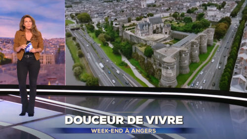 Angers dans le 13h de TF1 présenté par Anne-Claire Coudray