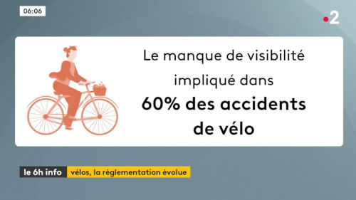 Le manque de visibilité impliqué dans 60% des accidents de vélo