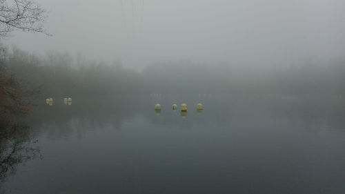 Brouillard sur les Ardoisières de Trélazé