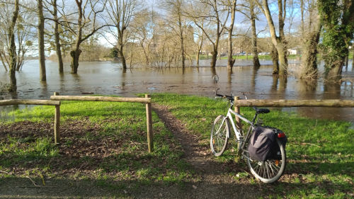 Balade à vélo à Ecouflant