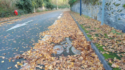 Opération glissade à vélo à Trélazé