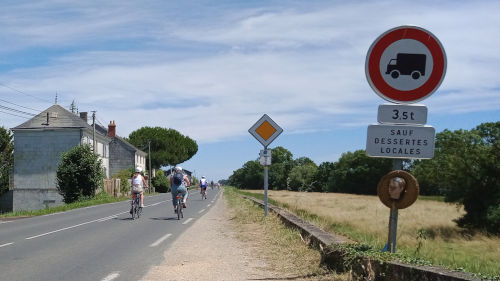 En route pour la fête du vélo en Anjou à Saint Mathurin sur Loire