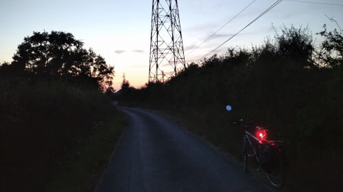 A vélo en pleine nuit