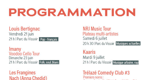 Le programme complet du festival de Trélazé