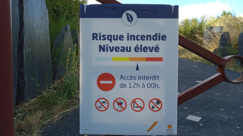 Le parc des Ardoisières fermé pour risque d'incendie