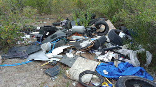 Découverte d'un dépôt sauvage à Trélazé