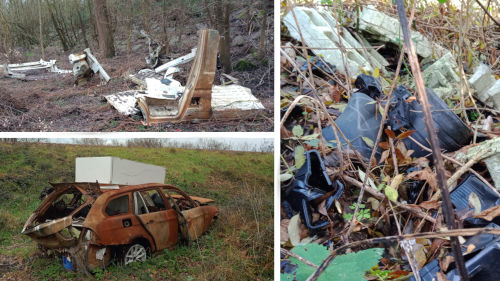 Dépôts sauvages à Angers, Trélazé, Les Ponts de Cé