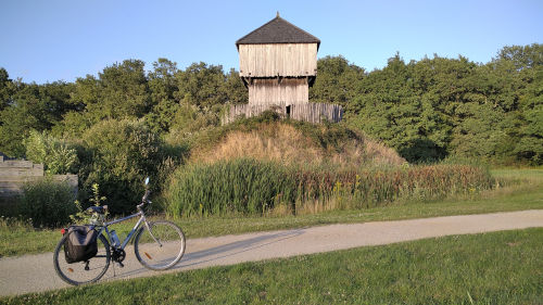 Balade à vélo au parc André Delibes à Saint Sylvain d'Anjou
