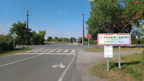 Parcours vélo d'Angers à Saint-Sylvain-d'Anjou